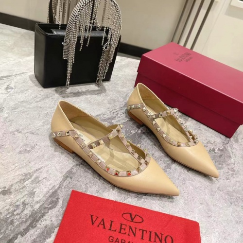 Replica Valentino Flat Shoes For Women #1024335 $92.00 USD for Wholesale