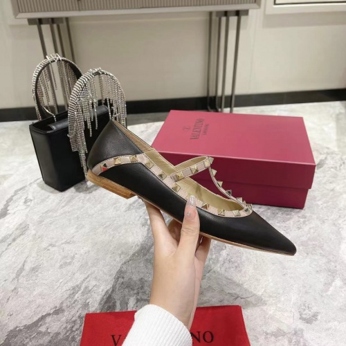 Replica Valentino Flat Shoes For Women #1024337 $92.00 USD for Wholesale