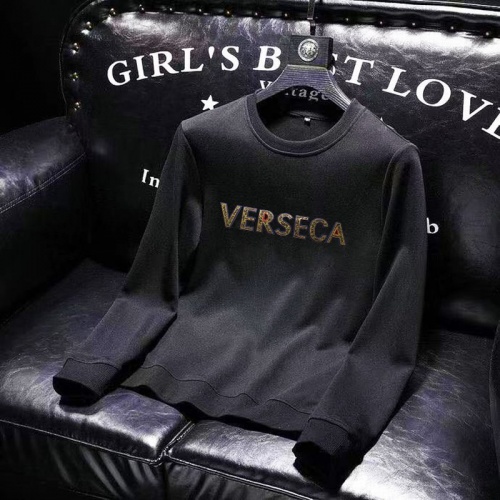 Replica Versace Hoodies Long Sleeved For Men #1024443 $45.00 USD for Wholesale