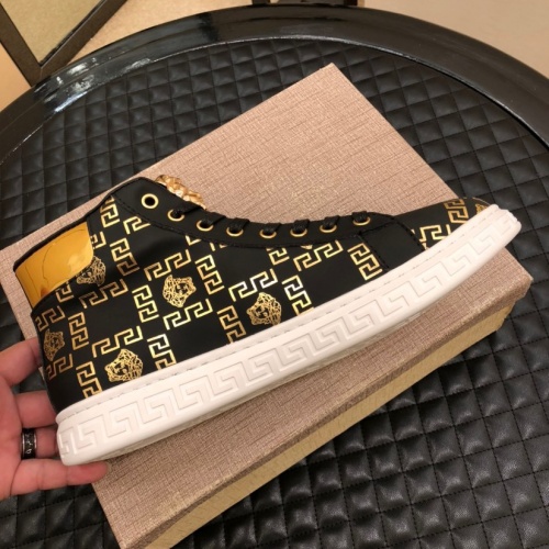 Replica Versace High Tops Shoes For Men #1024666 $80.00 USD for Wholesale