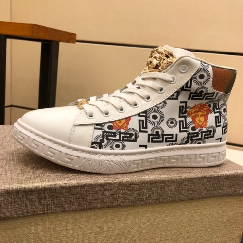 Replica Versace High Tops Shoes For Men #1024667 $80.00 USD for Wholesale