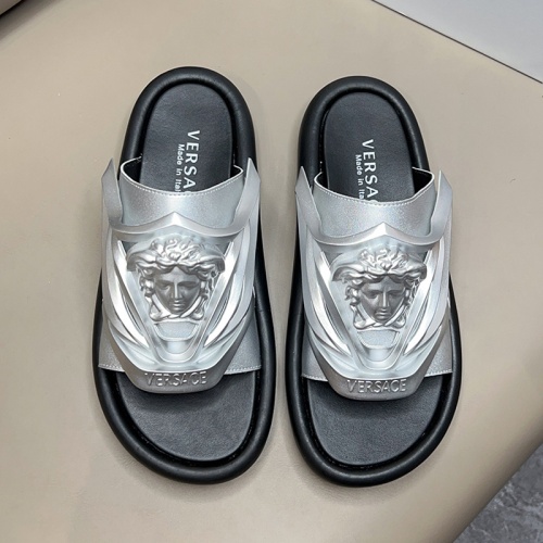 Replica Versace Slippers For Men #1024845 $45.00 USD for Wholesale