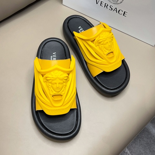 Replica Versace Slippers For Men #1024847 $45.00 USD for Wholesale