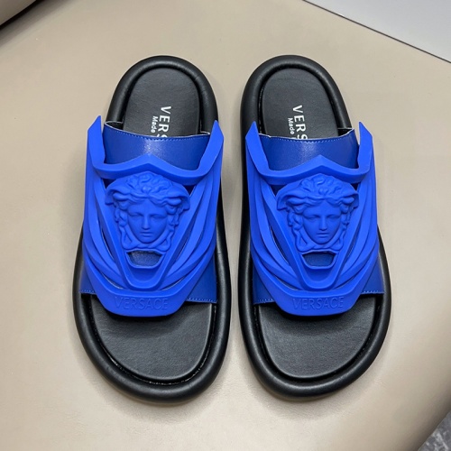 Replica Versace Slippers For Men #1024849 $45.00 USD for Wholesale
