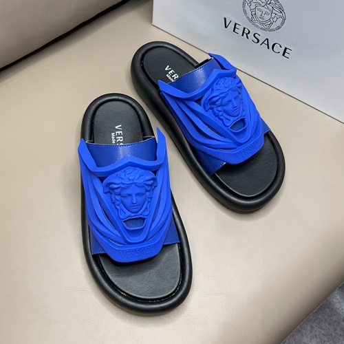 Replica Versace Slippers For Men #1024849 $45.00 USD for Wholesale