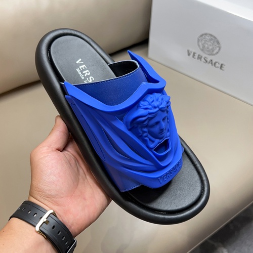 Replica Versace Slippers For Men #1024849 $45.00 USD for Wholesale