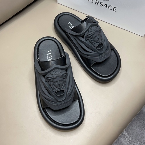 Replica Versace Slippers For Men #1024850 $45.00 USD for Wholesale