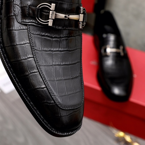 Replica Salvatore Ferragamo Leather Shoes For Men #1024880 $76.00 USD for Wholesale