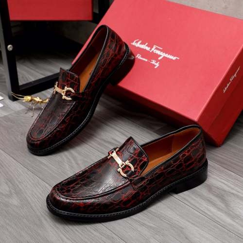Salvatore Ferragamo Leather Shoes For Men #1024883