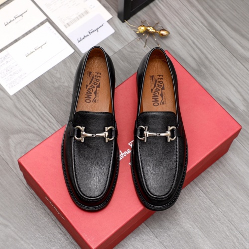 Replica Salvatore Ferragamo Leather Shoes For Men #1024888 $82.00 USD for Wholesale