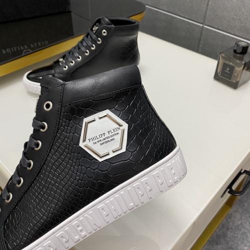 Replica Philipp Plein PP High Tops Shoes For Men #1025016 $85.00 USD for Wholesale
