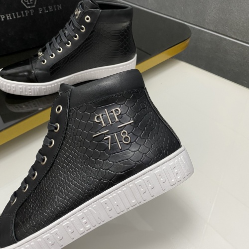 Replica Philipp Plein PP High Tops Shoes For Men #1025018 $85.00 USD for Wholesale