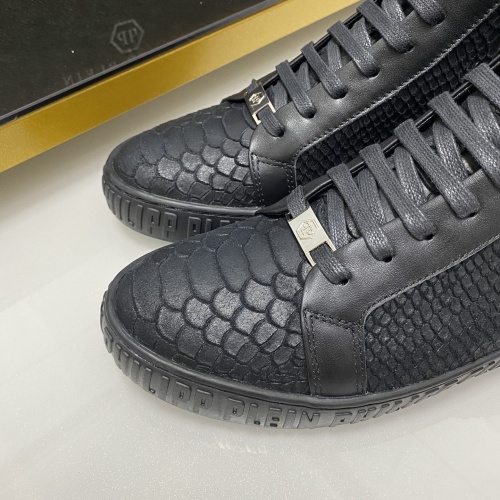 Replica Philipp Plein PP High Tops Shoes For Men #1025019 $85.00 USD for Wholesale