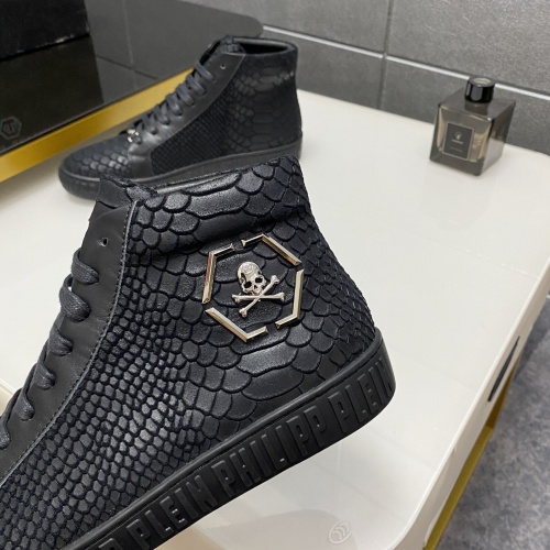 Replica Philipp Plein PP High Tops Shoes For Men #1025024 $85.00 USD for Wholesale