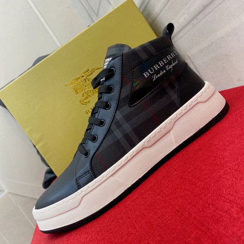 Replica Burberry High Tops Shoes For Men #1025148 $80.00 USD for Wholesale