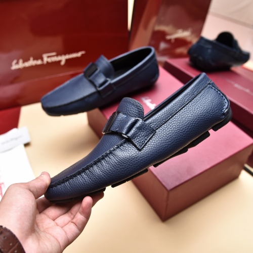 Replica Salvatore Ferragamo Leather Shoes For Men #1025219 $80.00 USD for Wholesale