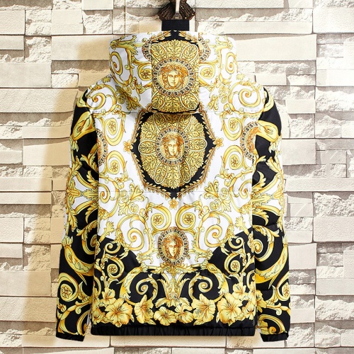Replica Versace Down Coat Long Sleeved For Men #1025546 $108.00 USD for Wholesale