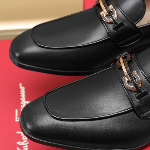 Replica Salvatore Ferragamo Leather Shoes For Men #1026021 $125.00 USD for Wholesale