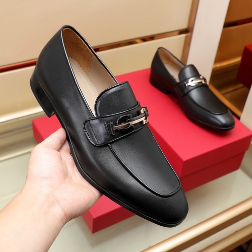 Replica Salvatore Ferragamo Leather Shoes For Men #1026021 $125.00 USD for Wholesale