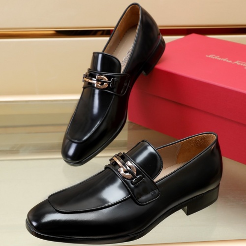 Salvatore Ferragamo Leather Shoes For Men #1026022 $125.00 USD, Wholesale Replica Salvatore Ferragamo Leather Shoes