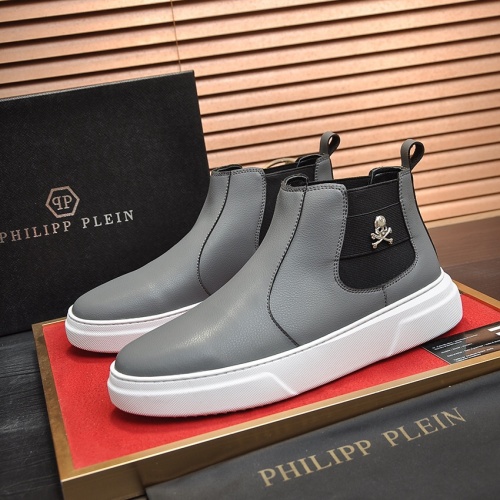 Philipp Plein PP High Tops Shoes For Men #1026176 $88.00 USD, Wholesale Replica Philipp Plein PP High Tops Shoes