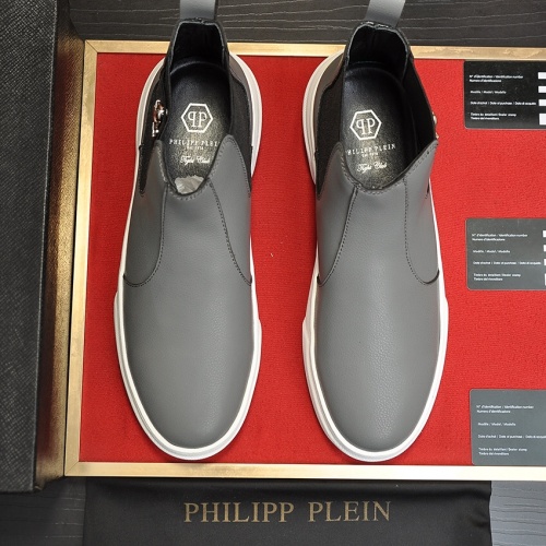 Replica Philipp Plein PP High Tops Shoes For Men #1026176 $88.00 USD for Wholesale