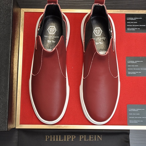 Replica Philipp Plein PP High Tops Shoes For Men #1026178 $88.00 USD for Wholesale