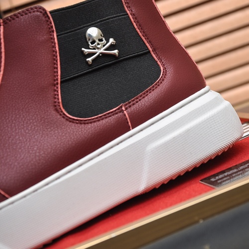 Replica Philipp Plein PP High Tops Shoes For Men #1026178 $88.00 USD for Wholesale