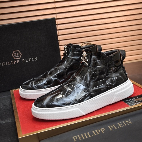 Philipp Plein PP High Tops Shoes For Men #1026189 $88.00 USD, Wholesale Replica Philipp Plein PP High Tops Shoes