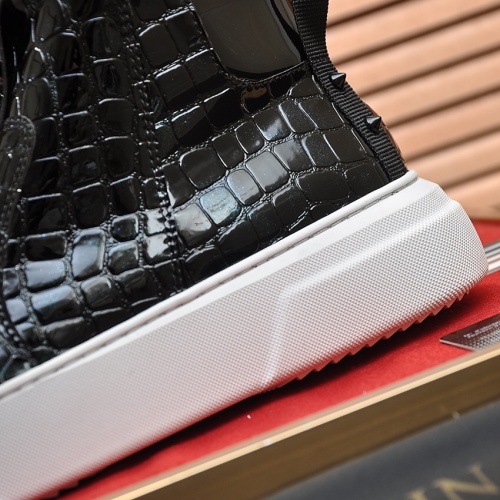 Replica Philipp Plein PP High Tops Shoes For Men #1026190 $88.00 USD for Wholesale