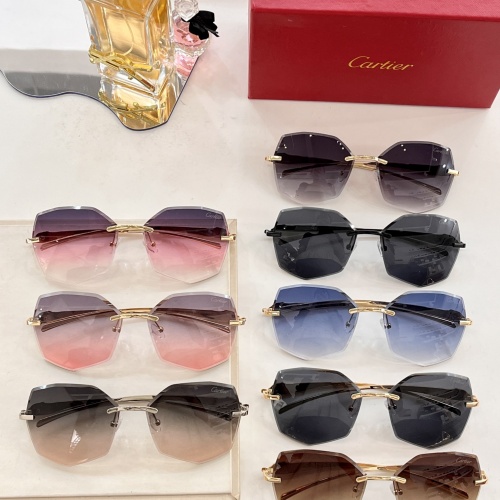 Replica Cartier AAA Quality Sunglassess #1026349 $48.00 USD for Wholesale