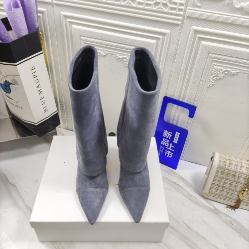 Replica Balmain Boots For Women #1026837 $158.00 USD for Wholesale