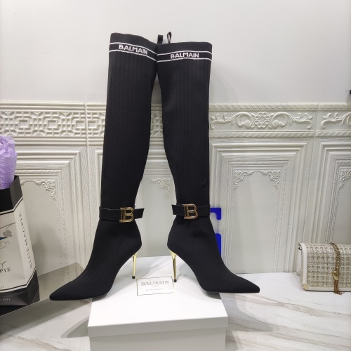 Replica Balmain Boots For Women #1026843 $122.00 USD for Wholesale