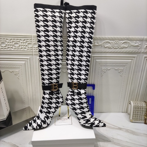 Replica Balmain Boots For Women #1026844 $122.00 USD for Wholesale