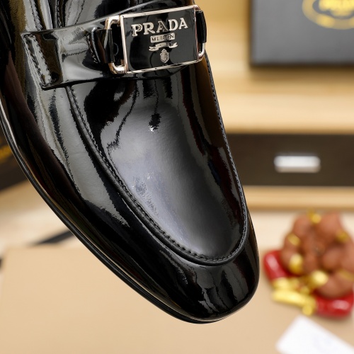 Replica Prada Leather Shoes For Men #1026858 $80.00 USD for Wholesale