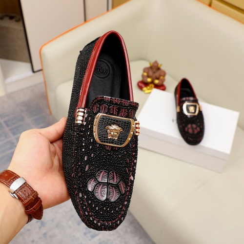 Replica Versace Leather Shoes For Men #1026894 $68.00 USD for Wholesale