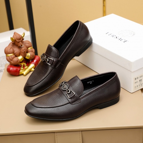 Versace Leather Shoes For Men #1026901 $80.00 USD, Wholesale Replica Versace Leather Shoes