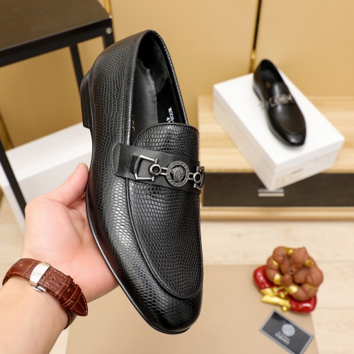Replica Versace Leather Shoes For Men #1026902 $80.00 USD for Wholesale