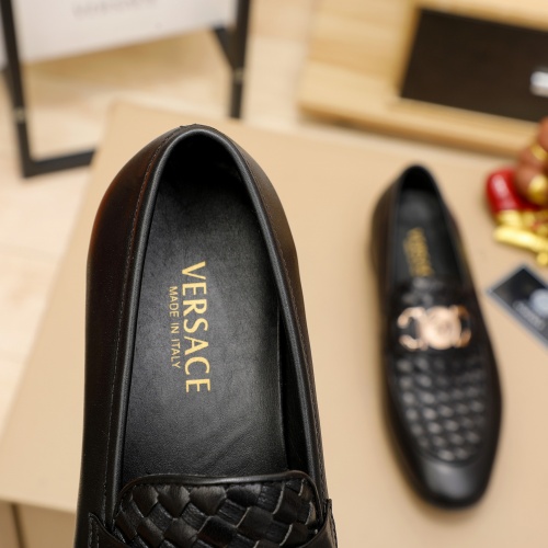 Replica Versace Leather Shoes For Men #1026903 $80.00 USD for Wholesale