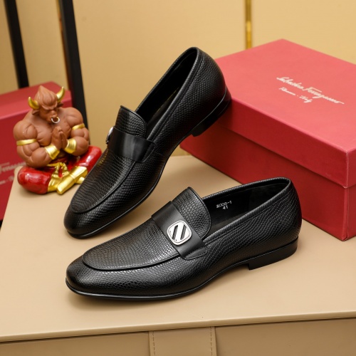 Salvatore Ferragamo Leather Shoes For Men #1026907 $80.00 USD, Wholesale Replica Salvatore Ferragamo Leather Shoes