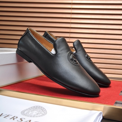 Replica Versace Leather Shoes For Men #1026984 $98.00 USD for Wholesale