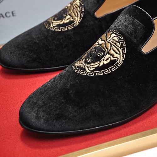 Replica Versace Leather Shoes For Men #1026986 $98.00 USD for Wholesale