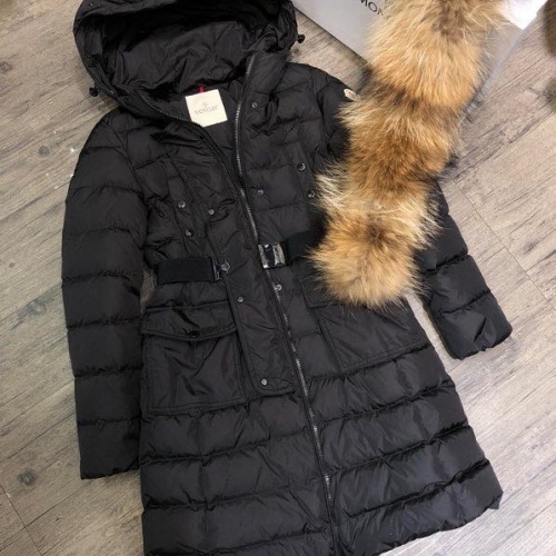 Replica Moncler Down Feather Coat Long Sleeved For Women #1027031 $247.93 USD for Wholesale