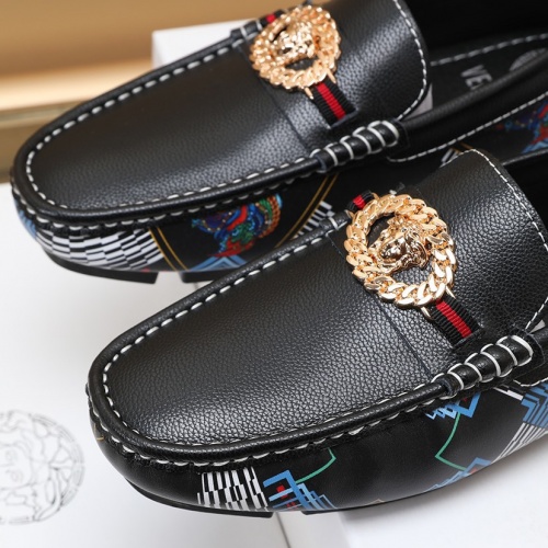 Replica Versace Leather Shoes For Men #1027033 $85.00 USD for Wholesale