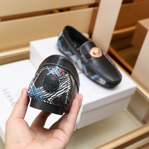 Replica Versace Leather Shoes For Men #1027033 $85.00 USD for Wholesale