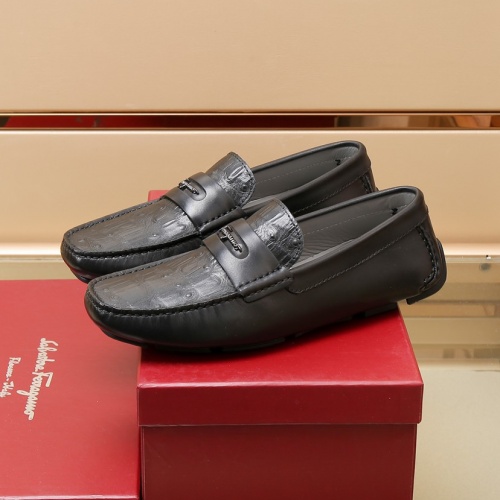 Salvatore Ferragamo Leather Shoes For Men #1027040 $100.00 USD, Wholesale Replica Salvatore Ferragamo Leather Shoes
