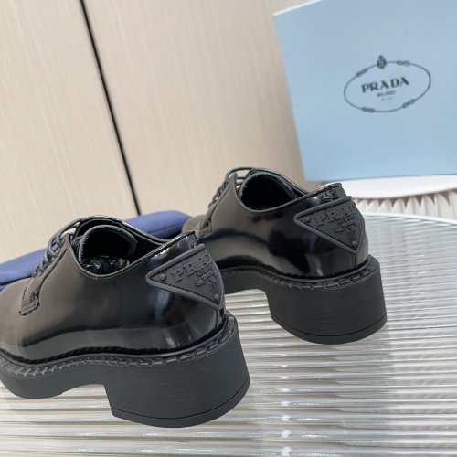Replica Prada Leather Shoes For Women #1027081 $92.00 USD for Wholesale