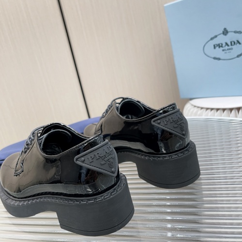 Replica Prada Leather Shoes For Women #1027082 $92.00 USD for Wholesale