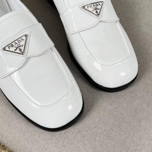 Replica Prada Leather Shoes For Women #1027083 $85.00 USD for Wholesale
