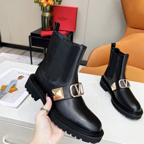 Replica Valentino Boots For Women #1027315 $102.00 USD for Wholesale